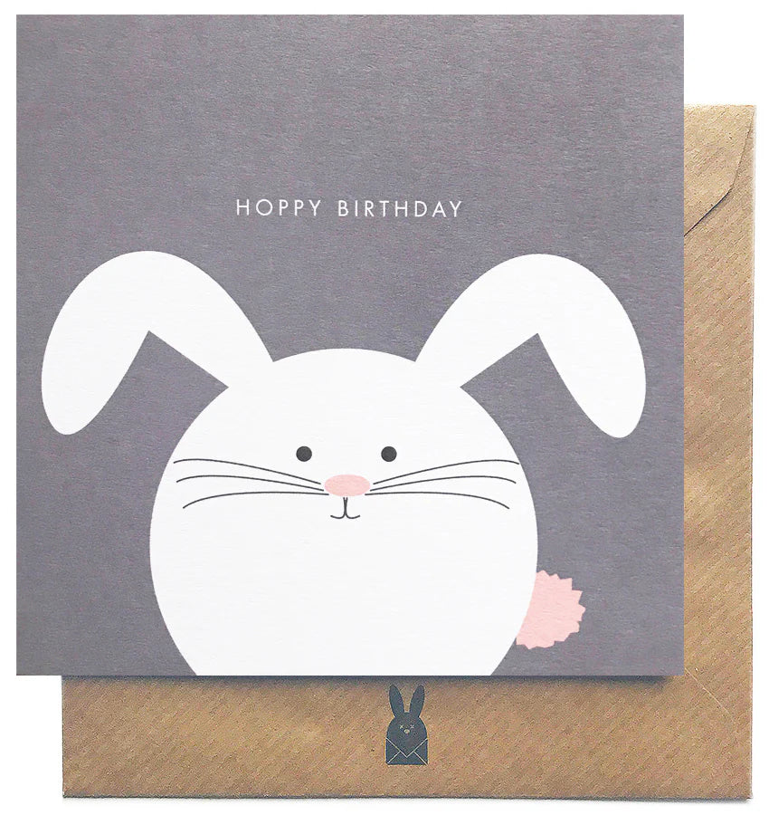 Fabulous Irish Made Greeting Cards Bold Bunny Hoppy Birthday Bunny Card by Weirs of Baggot Street