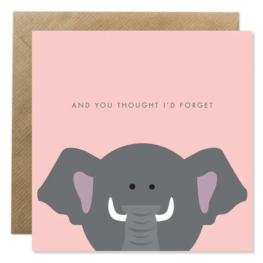 Fabulous Irish Made Greeting Cards Bold Bunny You Thought Id Forget Card by Weirs of Baggot Street