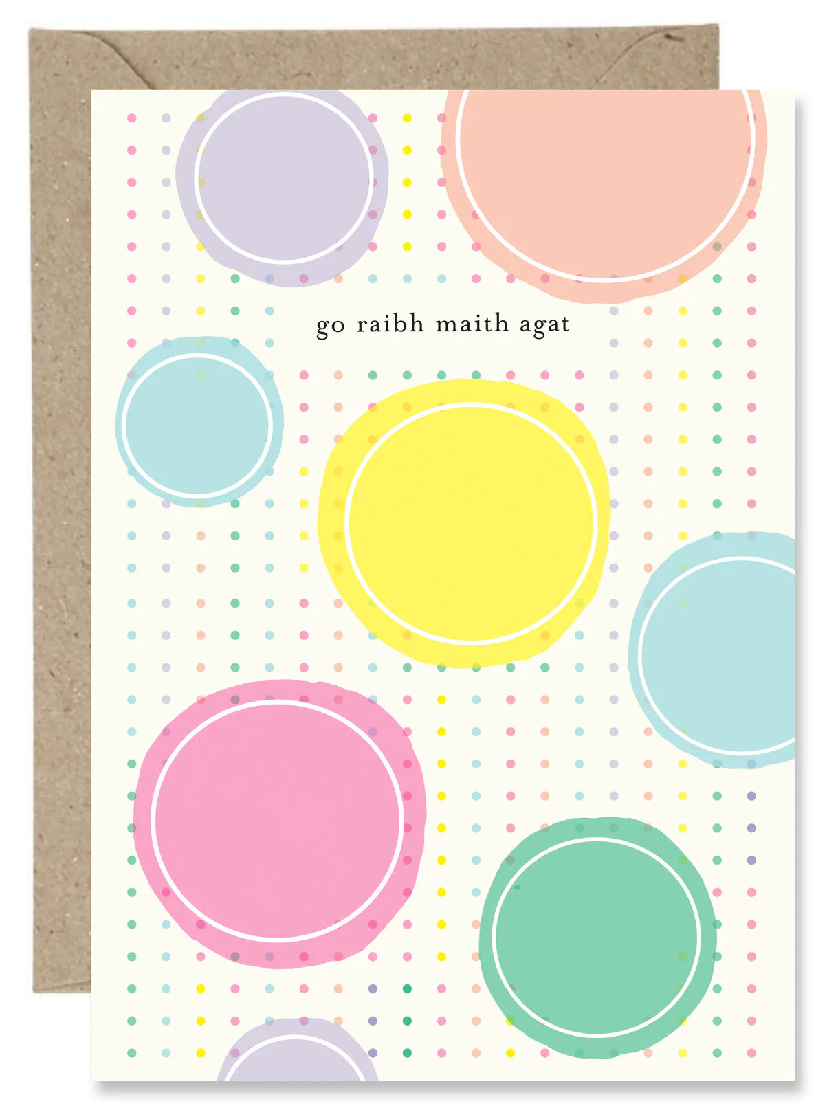 Fabulous Irish Made Greeting Cards The Paper Gull Go Raibh Maith Agat by Weirs of Baggot Street