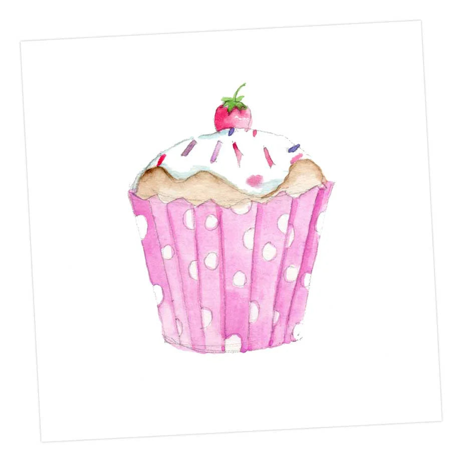 Fabulous Gifts Crumble & Core | Cupcake Strawberry Card by Weirs of Baggot Street