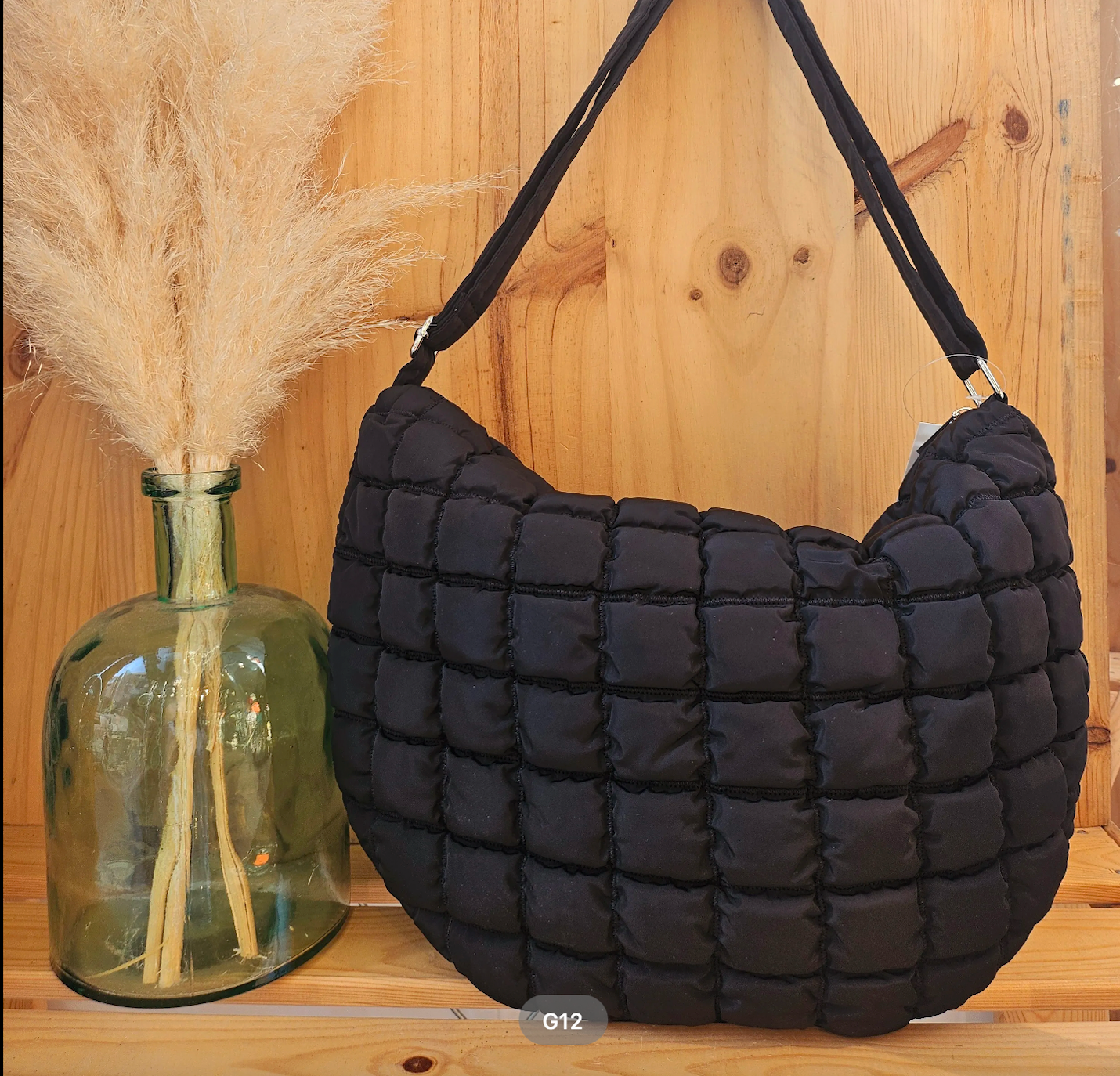 Fabulous Gifts Fashion Large Quilted Bag Black by Weirs of Baggot Street