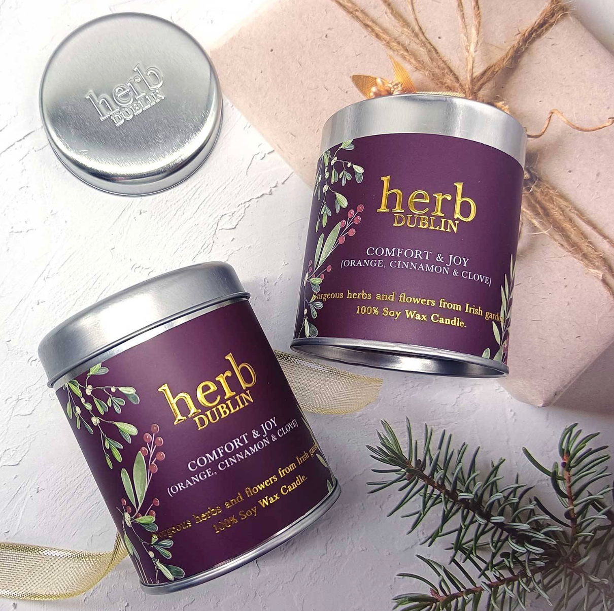 Fabulous Gifts Irish Botanicals Herb Comfort And Joy Tin by Weirs of Baggot Street