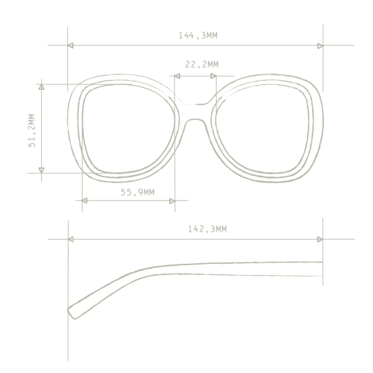 Fabulous Gifts Okkia Sunglasses Butterfly Optical White by Weirs Gifts