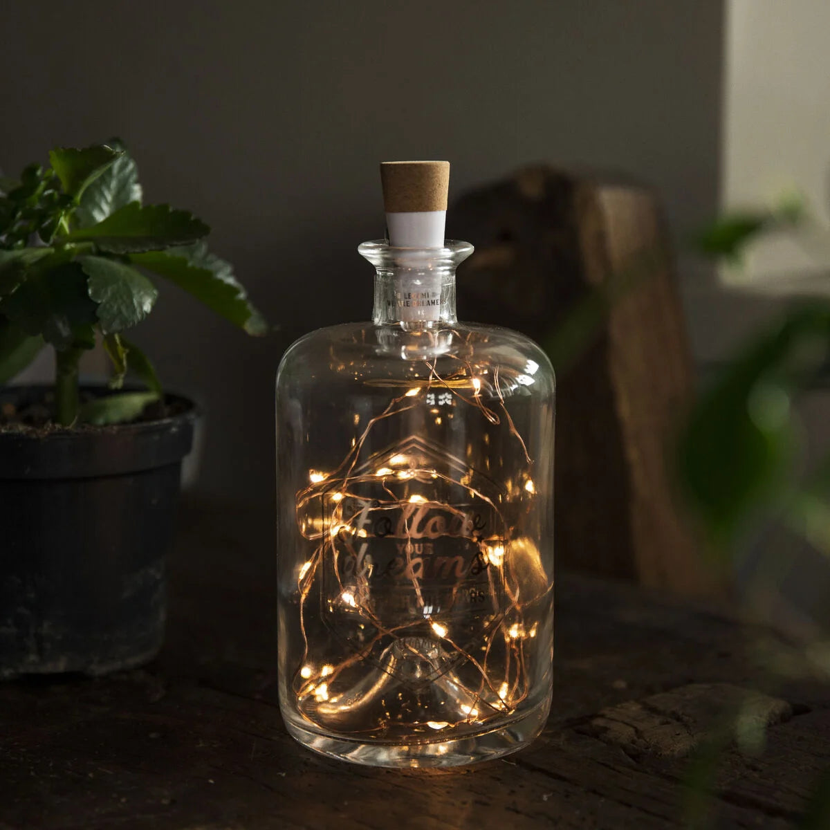 Legami Glass Bottle with Led Lights by Weirs Gifts
