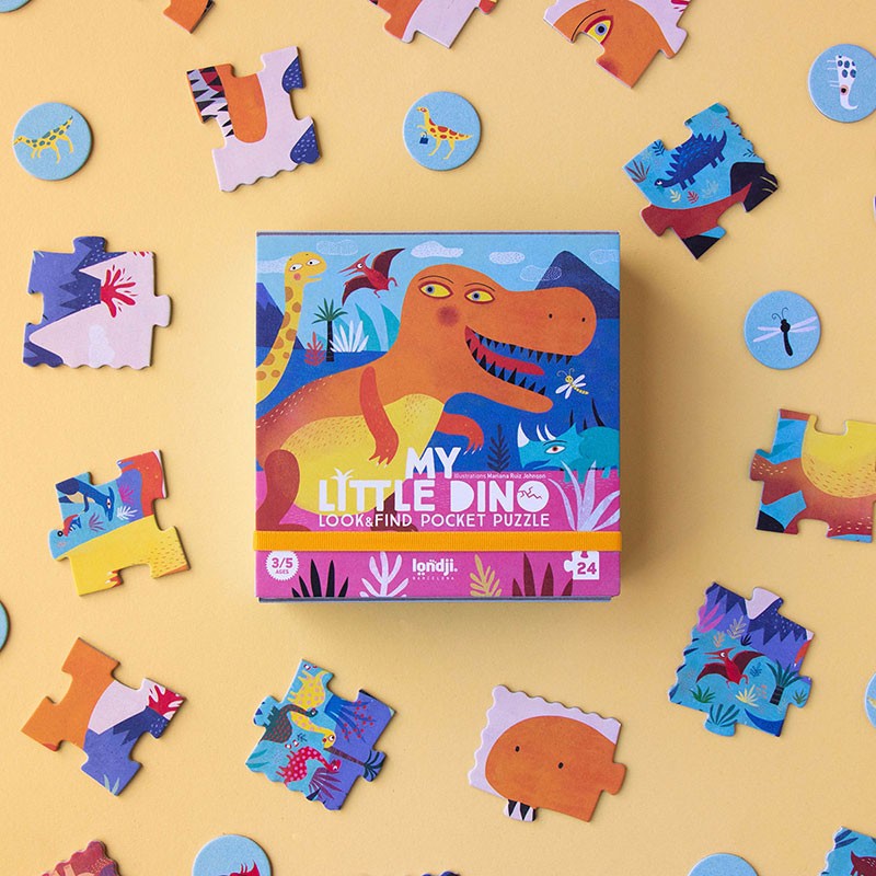 Games Puzzles | Londji Pocket Puzzle My Little Dino by Weirs of Baggot Street