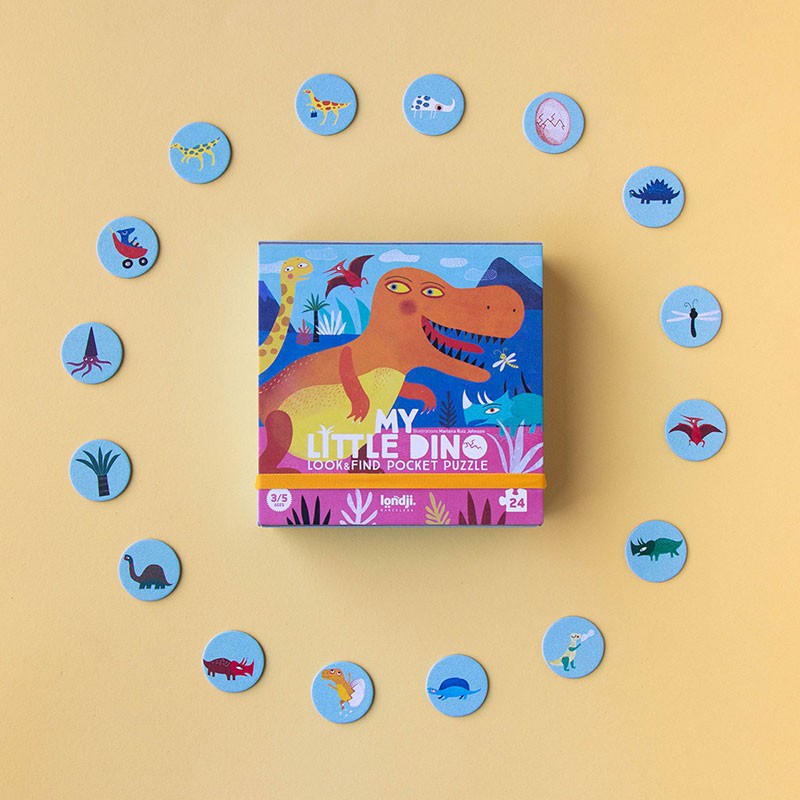 Games Puzzles | Londji Pocket Puzzle My Little Dino by Weirs of Baggot Street