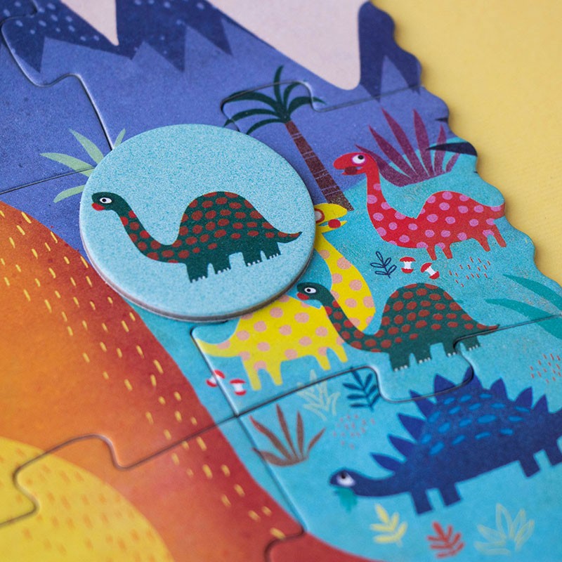 Games Puzzles | Londji Pocket Puzzle My Little Dino by Weirs of Baggot Street