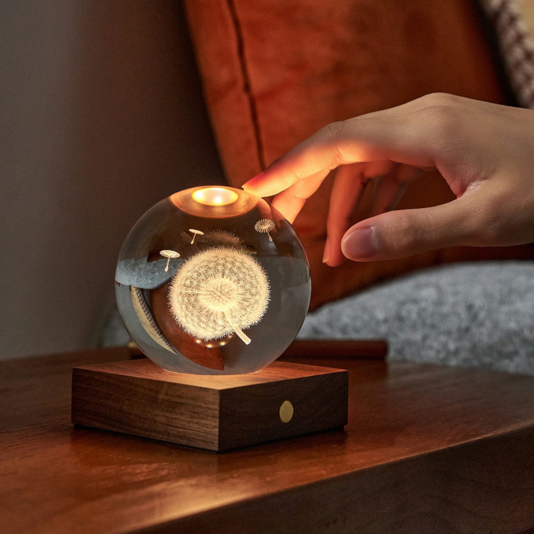 Gingko Design | Amber Crystal Light Dandelion Weirs of Baggot Street