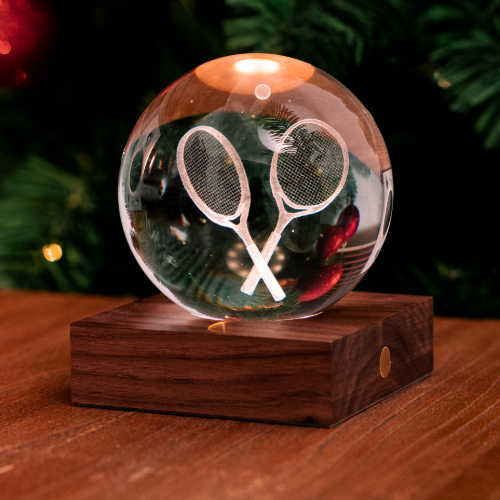 Gingko Design | Amber Crystal Light Tennis Racket by Weirs of Baggot Street