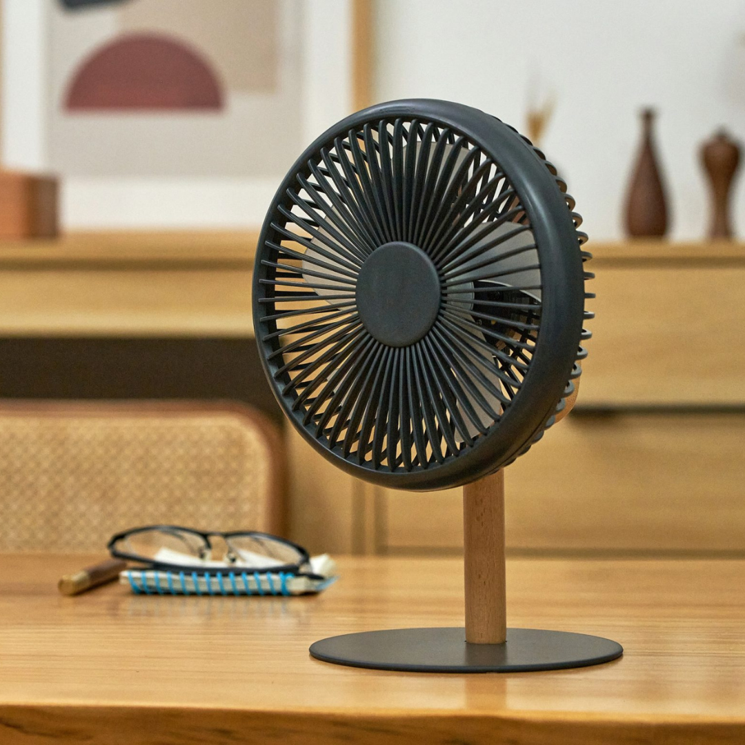 Gingko Design | Beyond Desk Fan Smart Grey by Weirs of Baggot Street