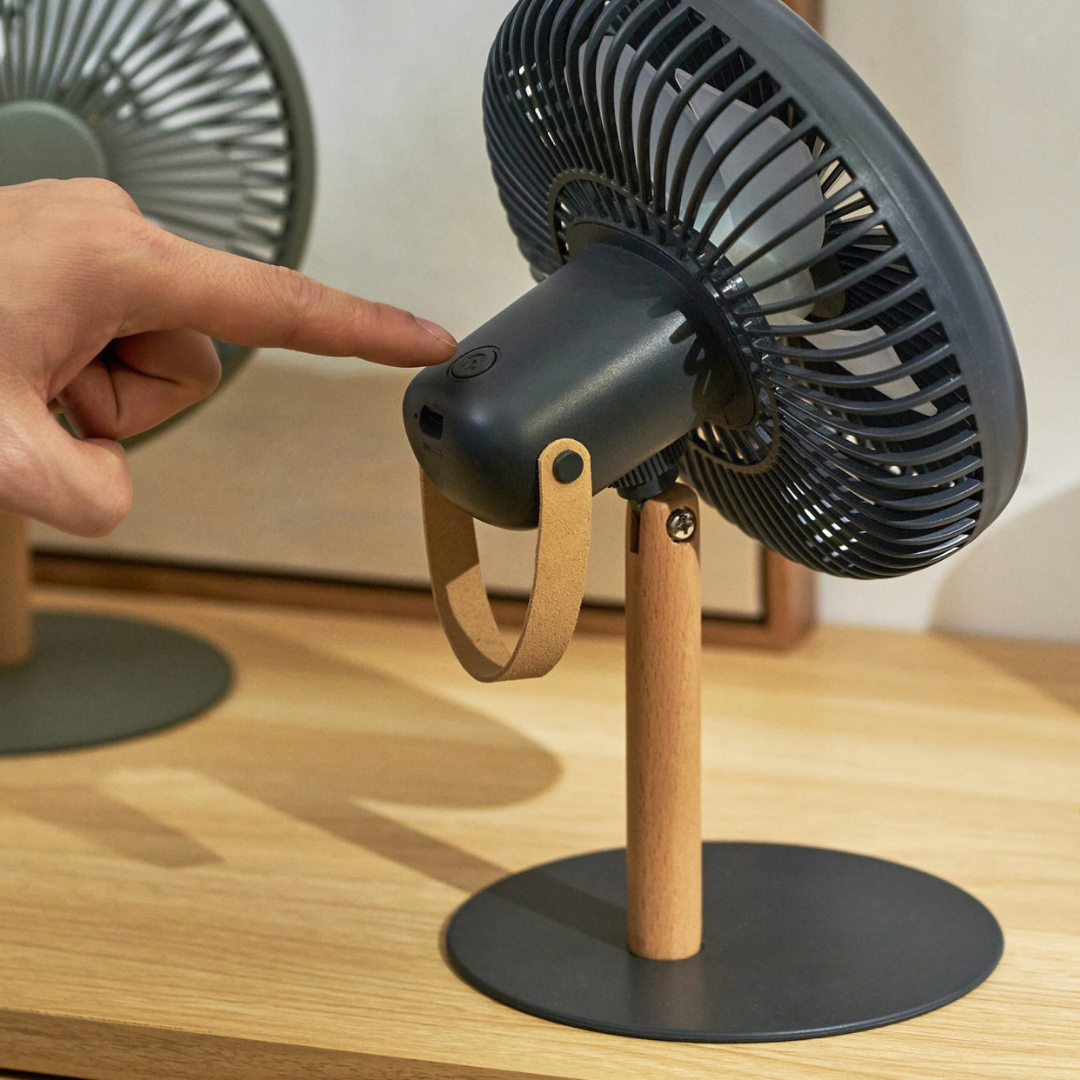 Gingko Design | Beyond Desk Fan Smart Grey by Weirs of Baggot Street