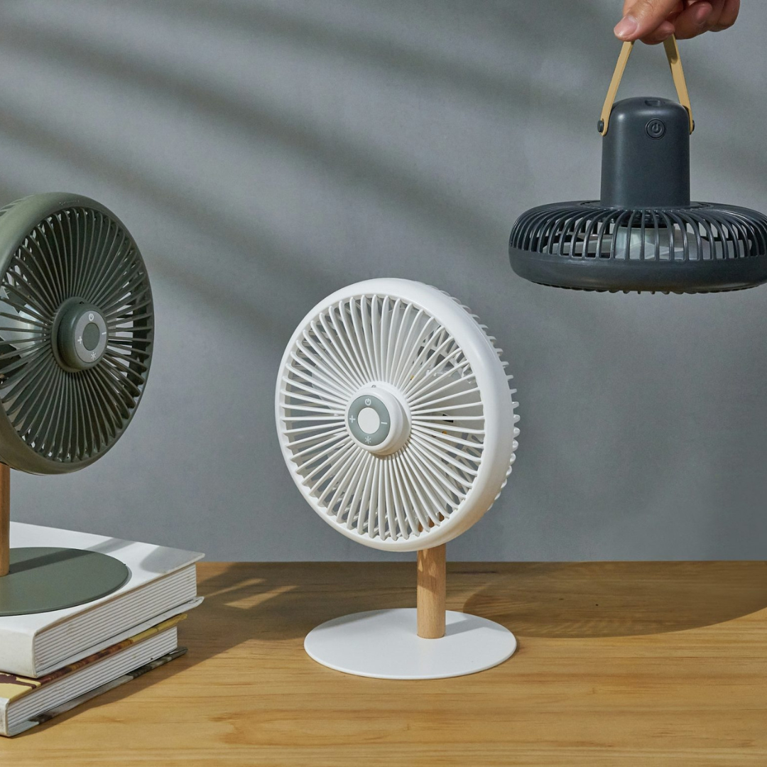 Gingko Design | Beyond Desk Fan Smart Grey by Weirs of Baggot Street