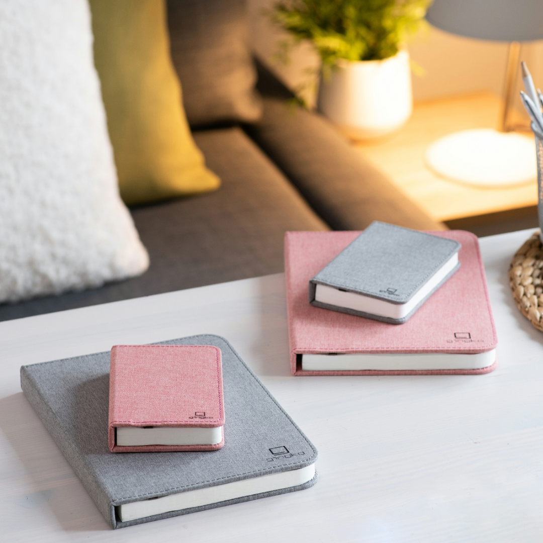 Gingko Design | Mini Smart Book Light Blush Pink by Weirs of Baggot Street