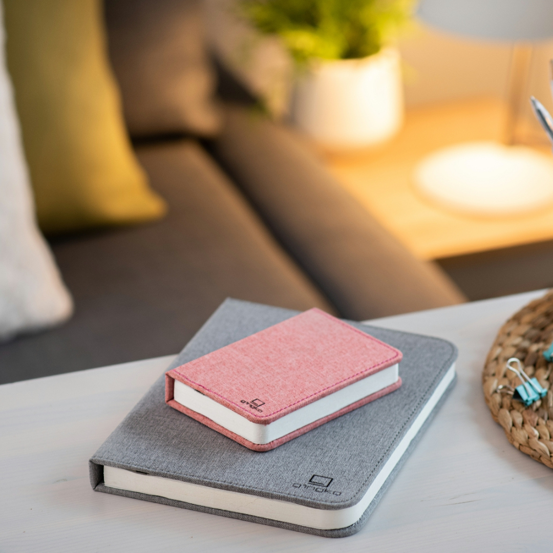 Gingko Design | Mini Smart Book Light Blush Pink by Weirs of Baggot Street