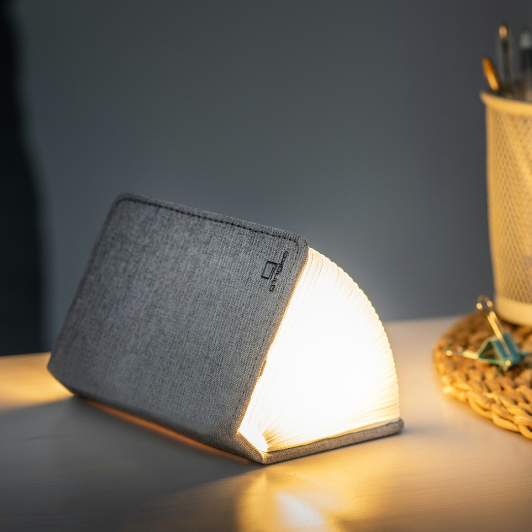 Gingko Design | Mini Smart Book Light Urban Grey by Weirs of Baggot Street\