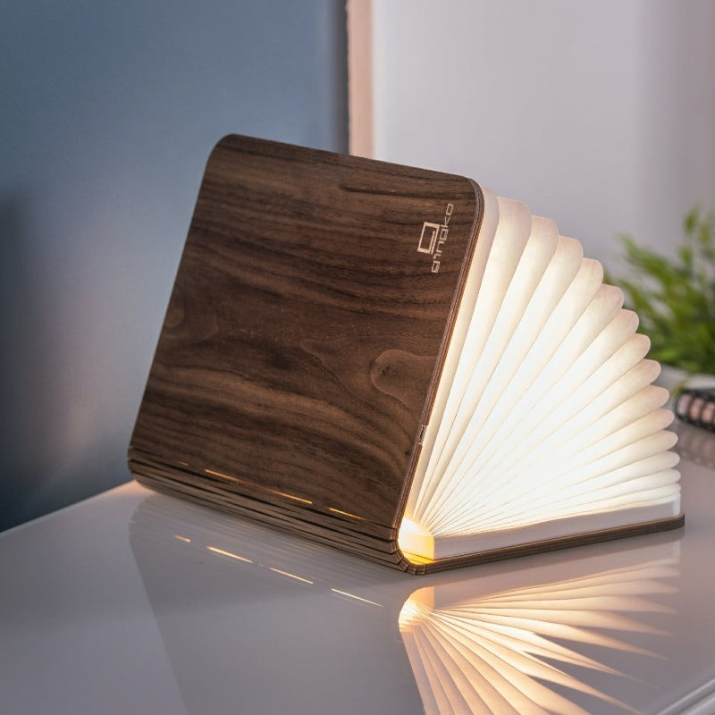 Gingko Design | Mini Smart Book Light Walnut by Weirs of Baggot Street