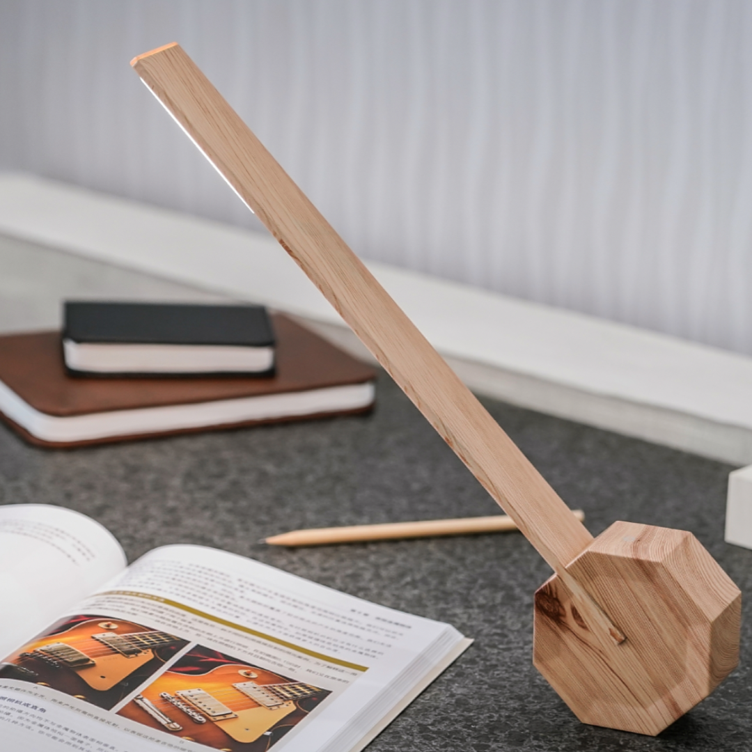 Gingko Design | Octagon One Desk Lamp Maple by Weirs of Baggot Street