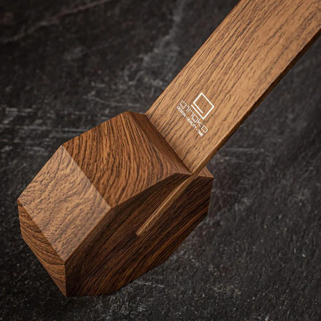 Gingko Design | Octagon One Desk Lamp Walnut by Weirs of Baggot Street