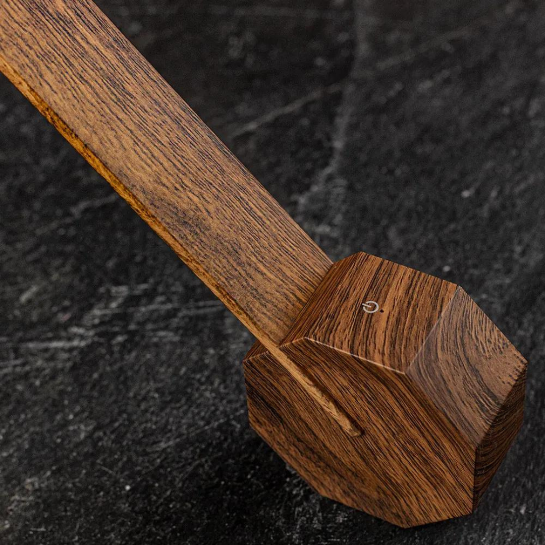 Gingko Design | Octagon One Desk Lamp Walnut by Weirs of Baggot Street