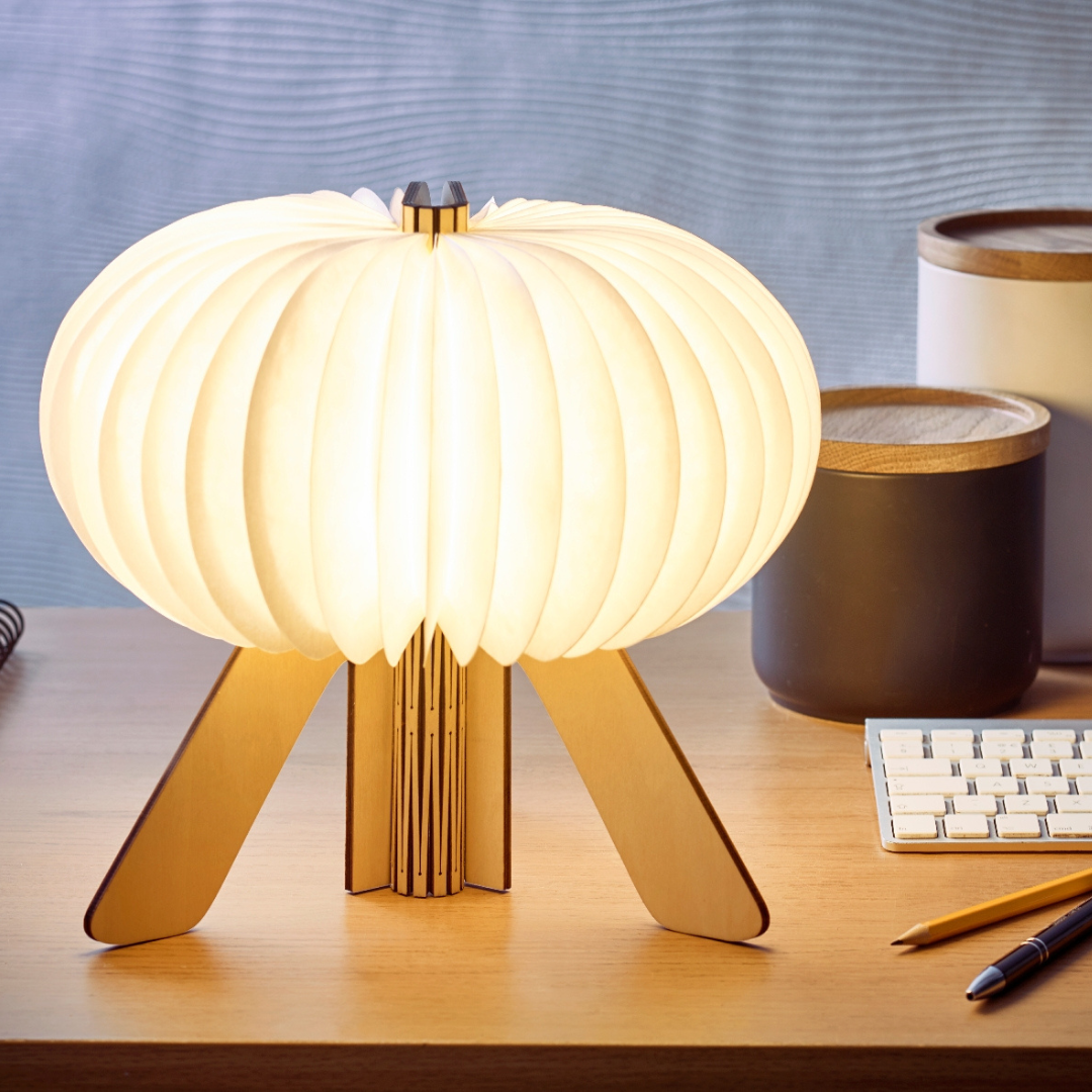 Gingko Design | R Space Desk Lamp Maple by Weirs of Baggot Street