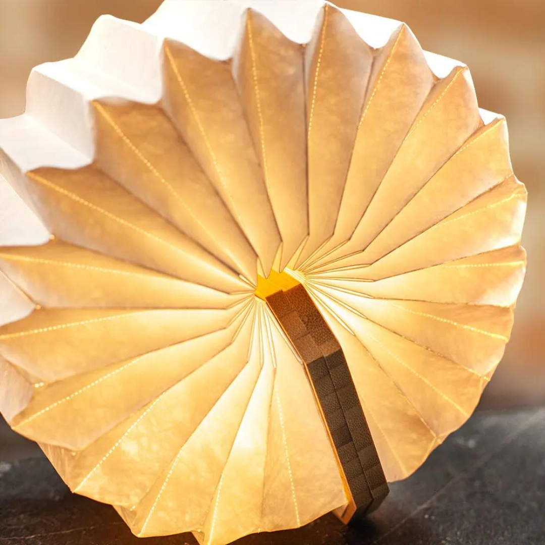 Gingko Design | Smart Accordion Lamp - Bamboo Wood by Weirs of Baggot Street