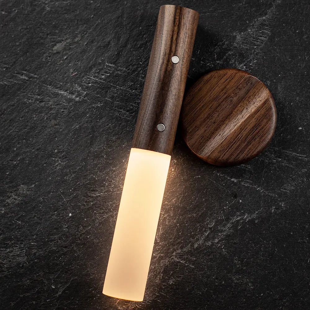 Gingko Design | Smart Baton Light Walnut Wood Weirs of Baggot Street