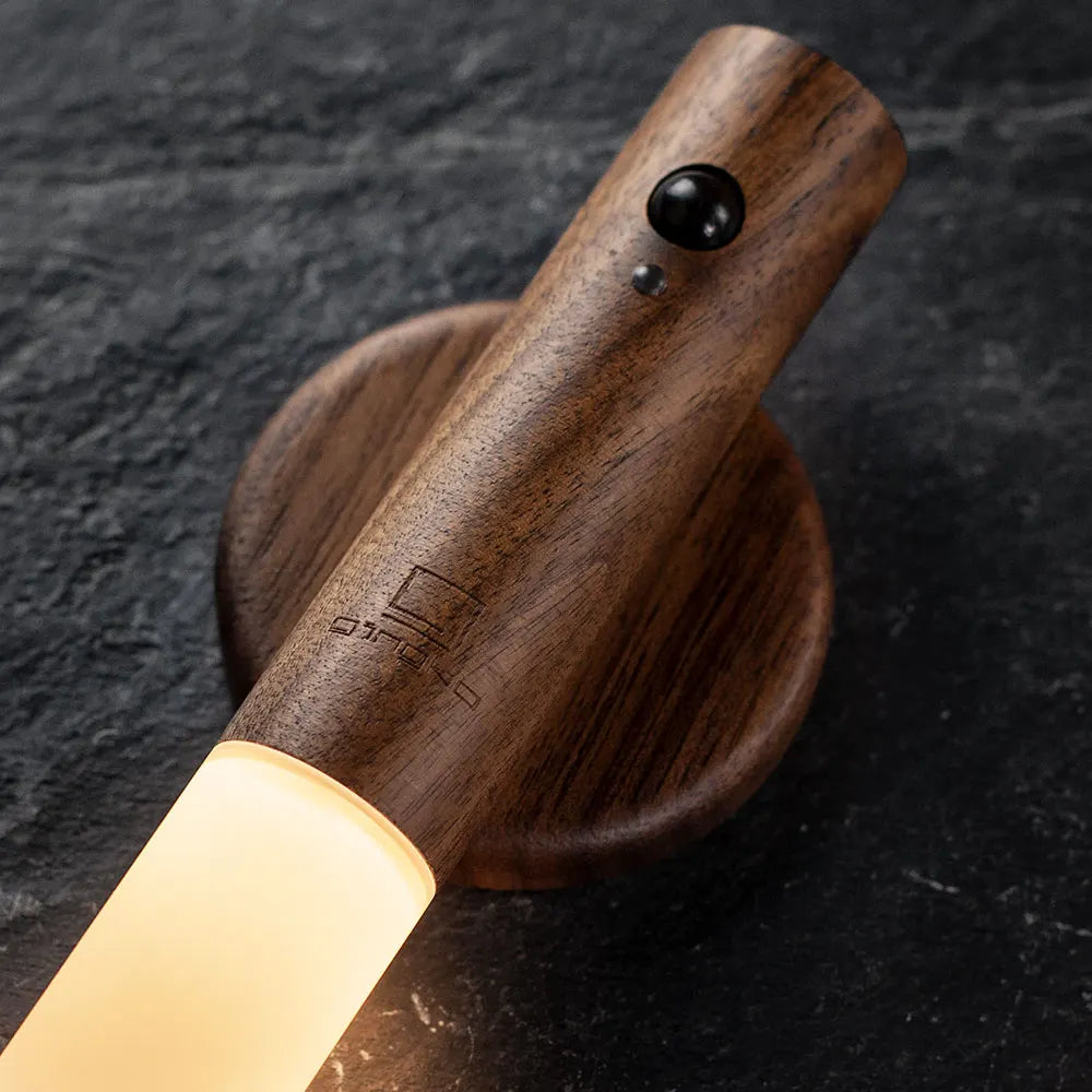 Gingko Design | Smart Baton Light Walnut Wood Weirs of Baggot Street