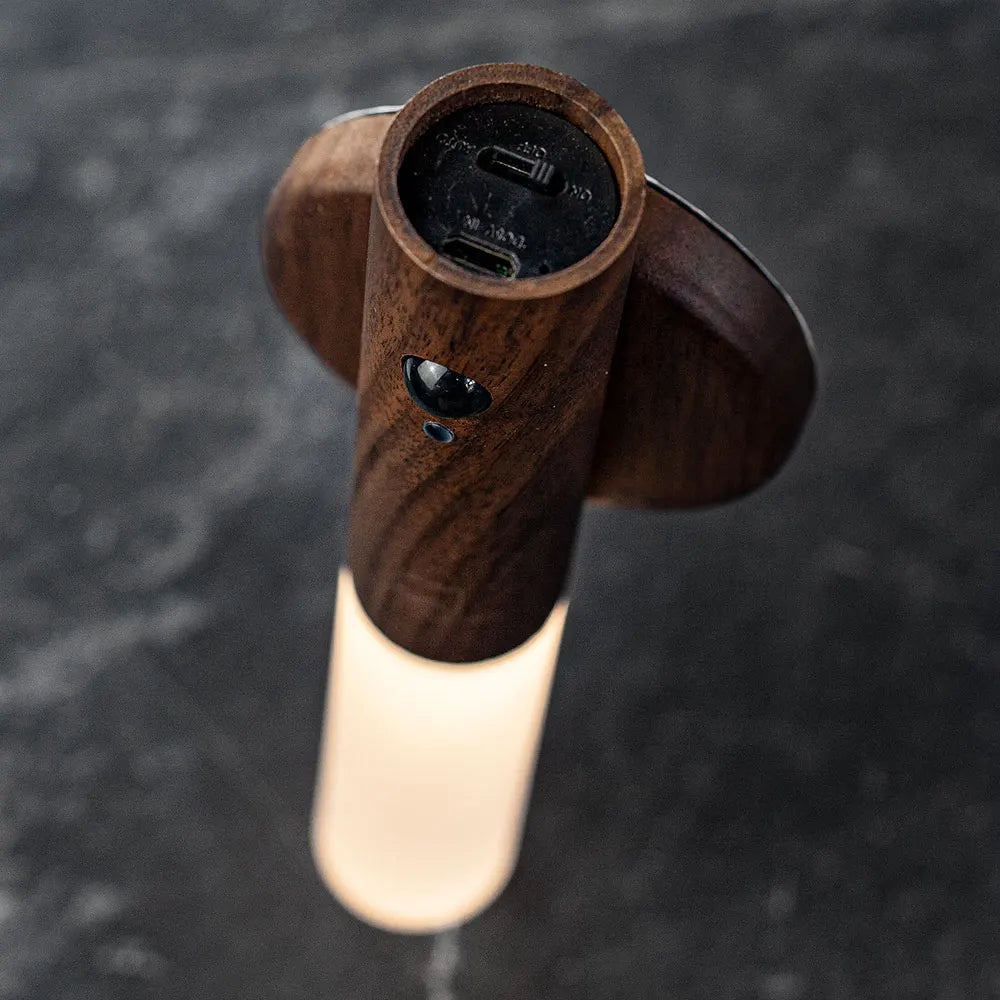 Gingko Design | Smart Baton Light Walnut Wood Weirs of Baggot Street