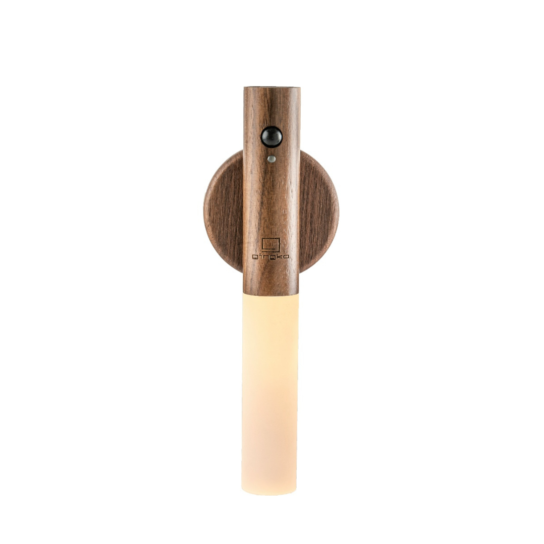 Gingko Design | Smart Baton Light Walnut Wood Weirs of Baggot Street