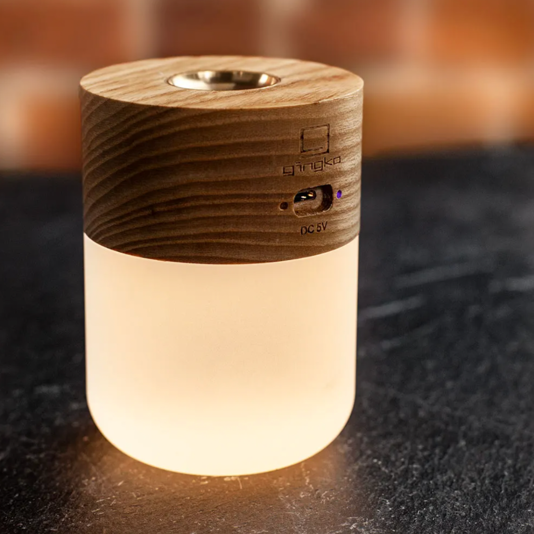 Gingko Design | Smart Diffuser Lamp White Ash Wood by Weirs of Baggot Street