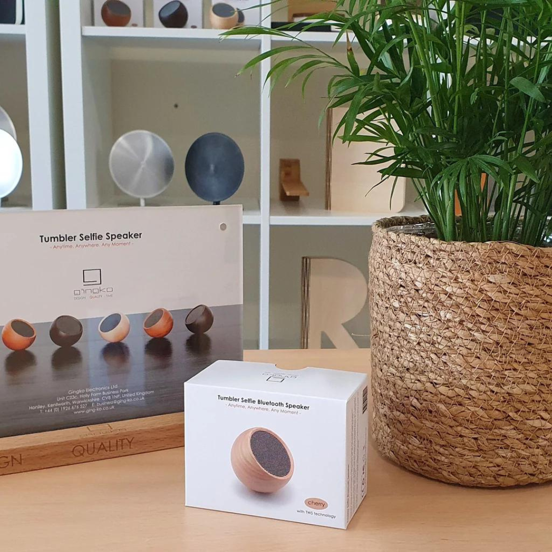 Gingko Design | Tumbler Selfie Speaker Maple by Weirs of Baggot Street