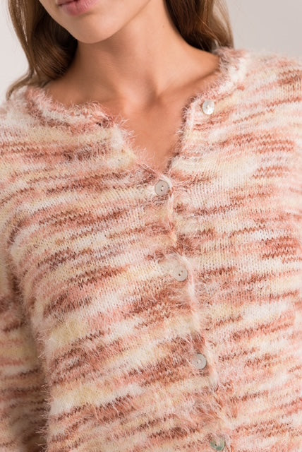 Super Soft Rose Striped Cardigan