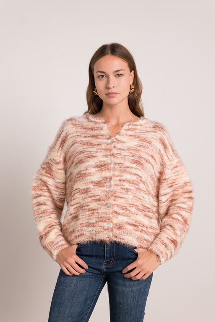 Super Soft Rose Striped Cardigan