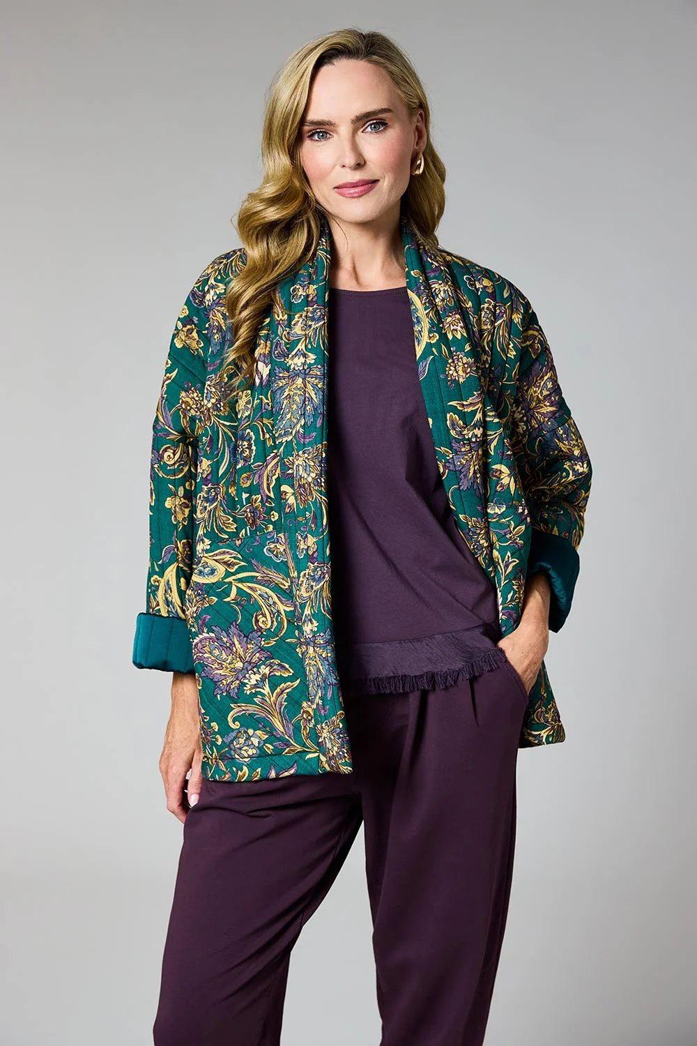 D.E.C.K. Quilted Jacket Teal3 by Weirs Gifts