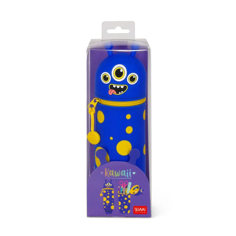 Legami Kawaii 2-In-1 Soft Silicone Pencil Case - Monster