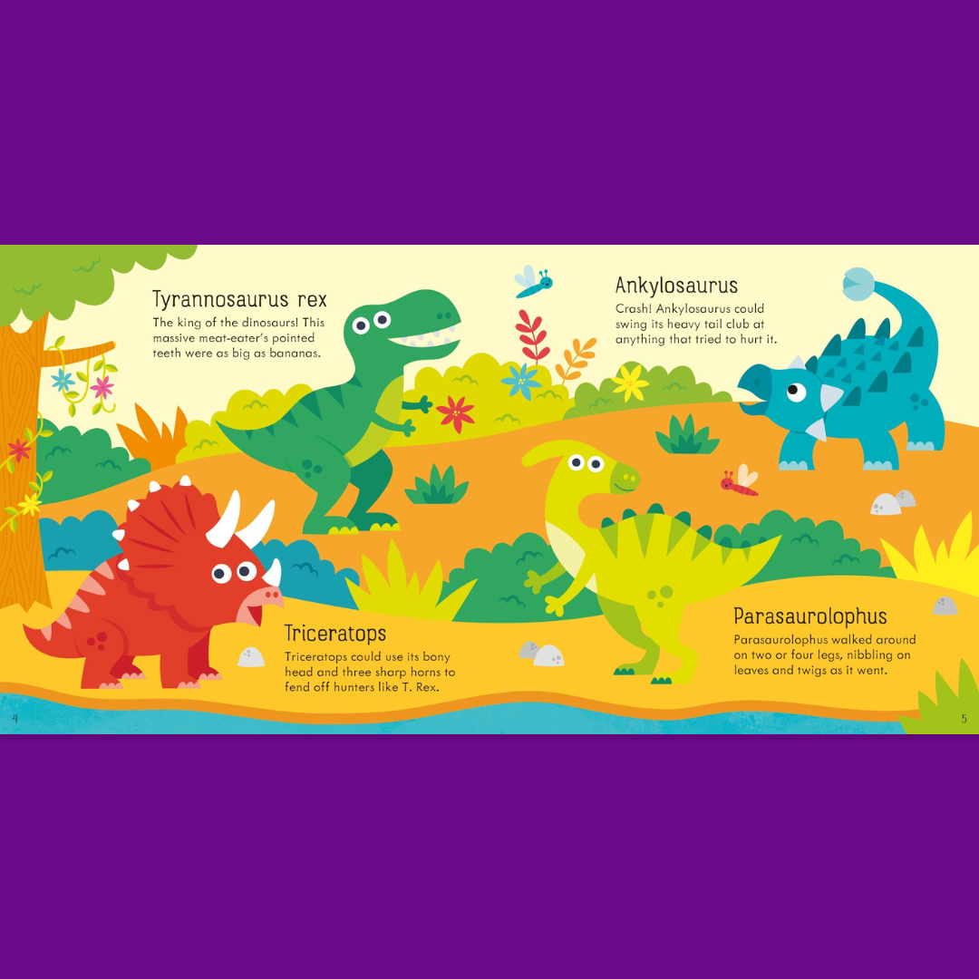 Little Bookworms | Usborne Dinosaur Dominoes Game by Weirs of Baggot Street