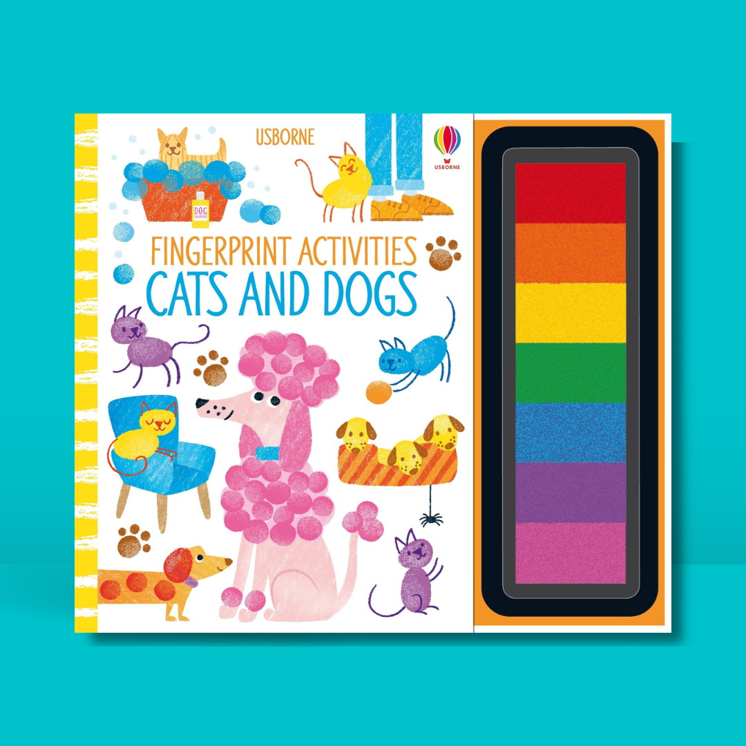 Little Bookworms | Usborne Fingerprint Activities Cats And Dogs by Weirs of Baggot Street