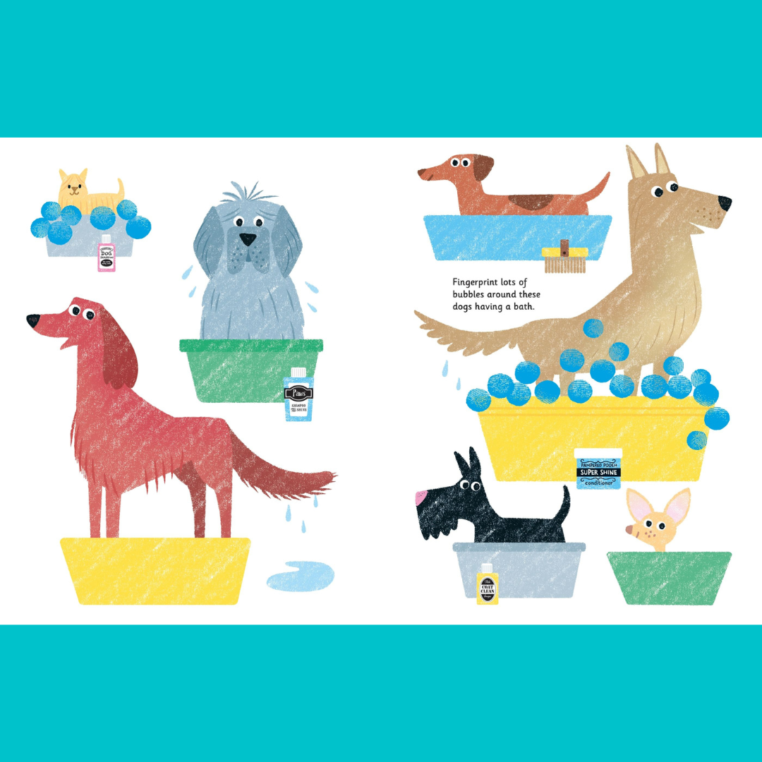 Little Bookworms | Usborne Fingerprint Activities Cats And Dogs by Weirs of Baggot Street