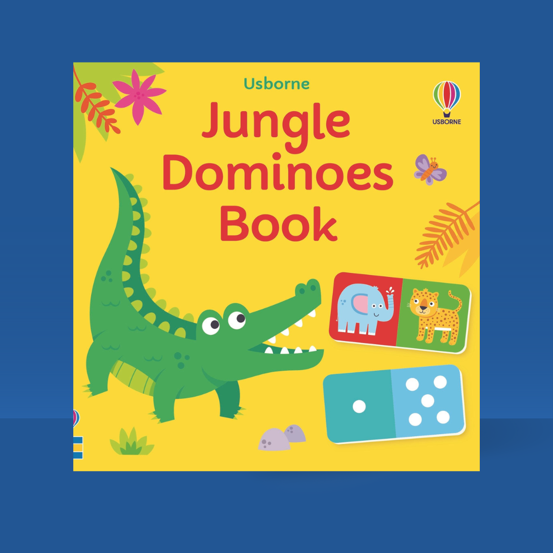 Little Bookworms | Usborne Jungle Dominoes Game by Weirs of Baggot Street