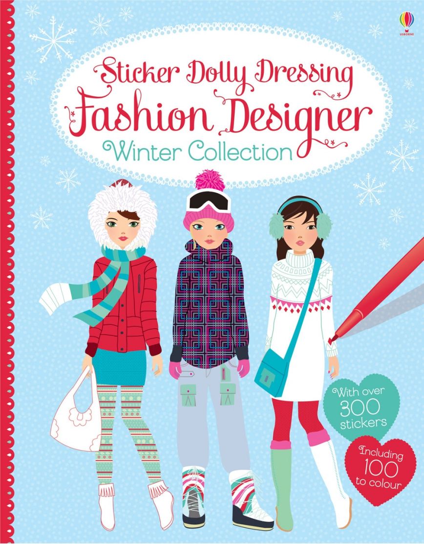 Little Bookworms | Usborne Sticker Dolly Dressing Fashion Winter by Weirs of Baggot Street
