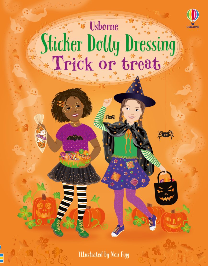 Little Bookworms | Usborne Sticker Dolly Dressing Trick Or Treats by Weirs of Baggot Street