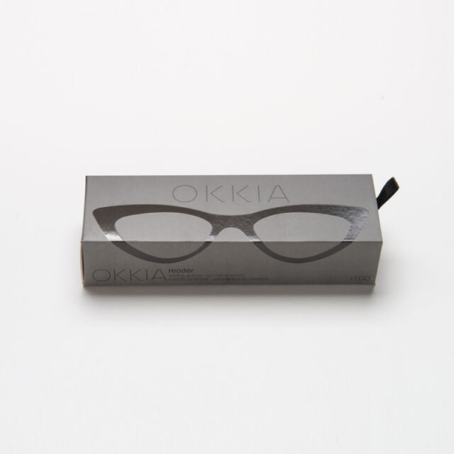 Fab Gifts | Okkia Reading Glasses Adriana Cat Black 2.50 by Weirs of Baggot Street