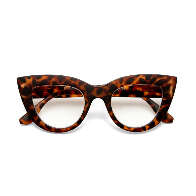 Fab Gifts | Okkia Reading Glasses Claudia Big Cat Havana 2.50 by Weirs of Baggot Street