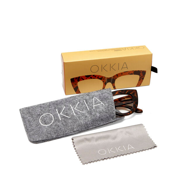 Fab Gifts | Okkia Reading Glasses Claudia Big Cat Havana 2.50 by Weirs of Baggot Street