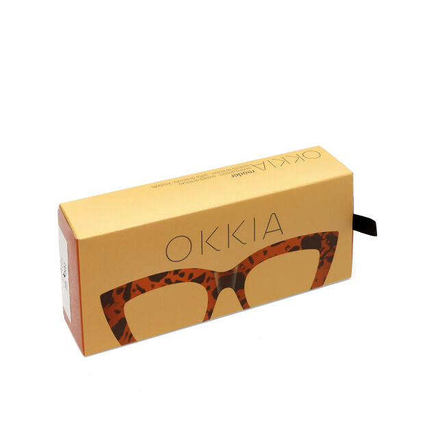 Fab Gifts | Okkia Reading Glasses Claudia Big Cat Havana 2.50 by Weirs of Baggot Street