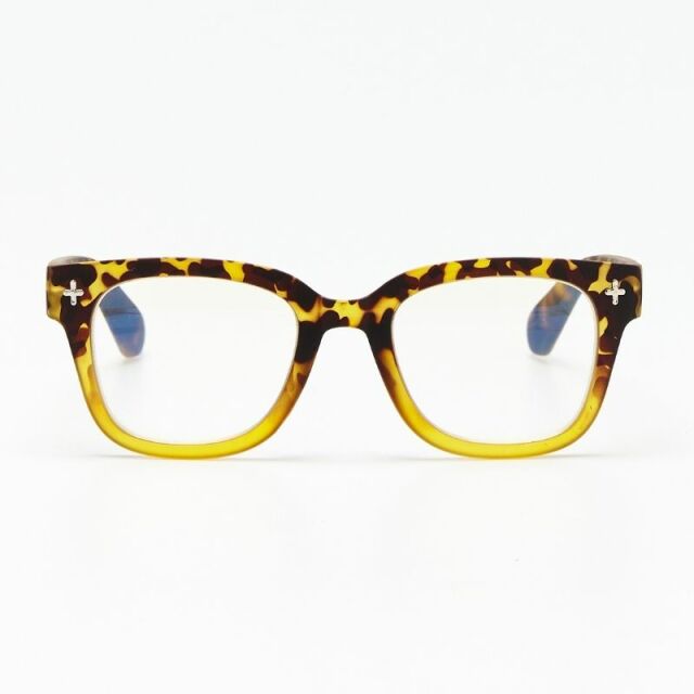 Okkia Reading Glasses Giovanni Havana Yellow 3.00 by Weirs of Baggot Street