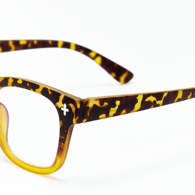 Okkia Reading Glasses Giovanni Havana Yellow 3.00 by Weirs of Baggot Street