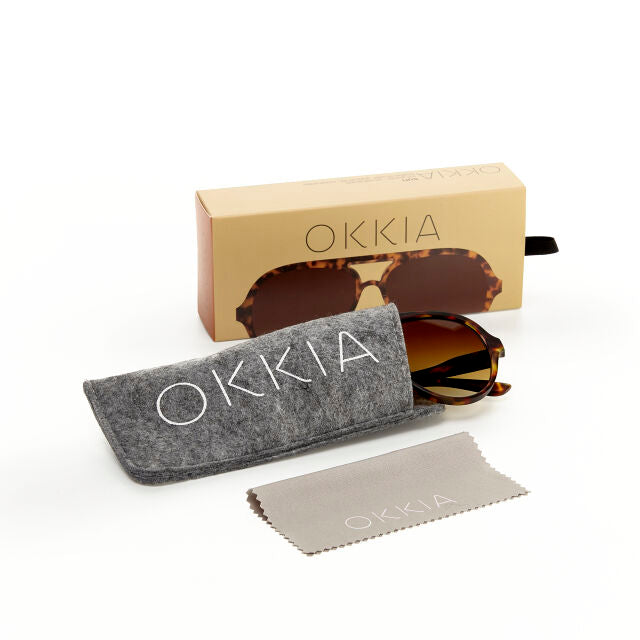 Fab Gifts | Okkia Sunglasses Alessio Unisex Classic Havana by Weirs of Baggot Street