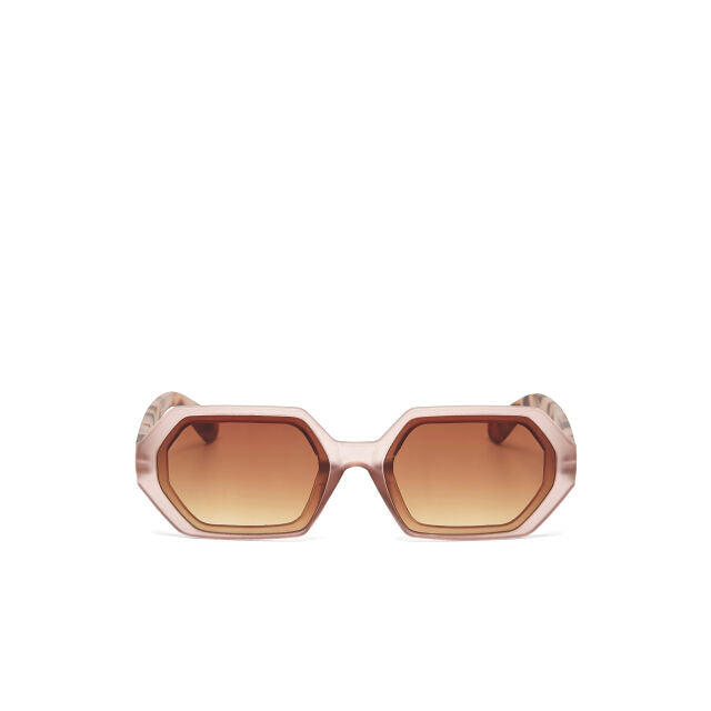 Fab Gifts | Okkia Sunglasses Andrea Hexagon Pink Havana  by Weirs of Baggot Street