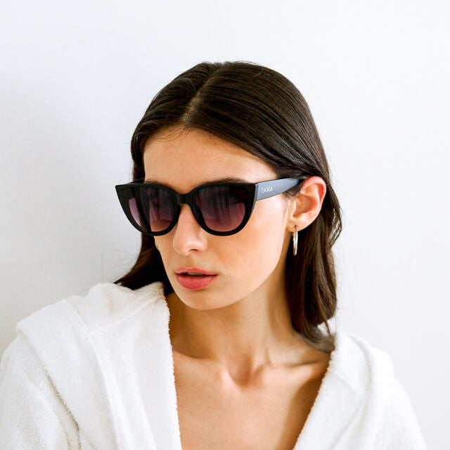 Fab Gifts | Okkia Sunglasses Silvia Big Cat Black by Weirs of Baggot Street